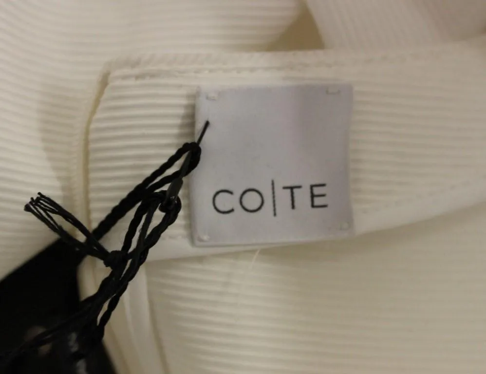 White crewneck cotton tank top