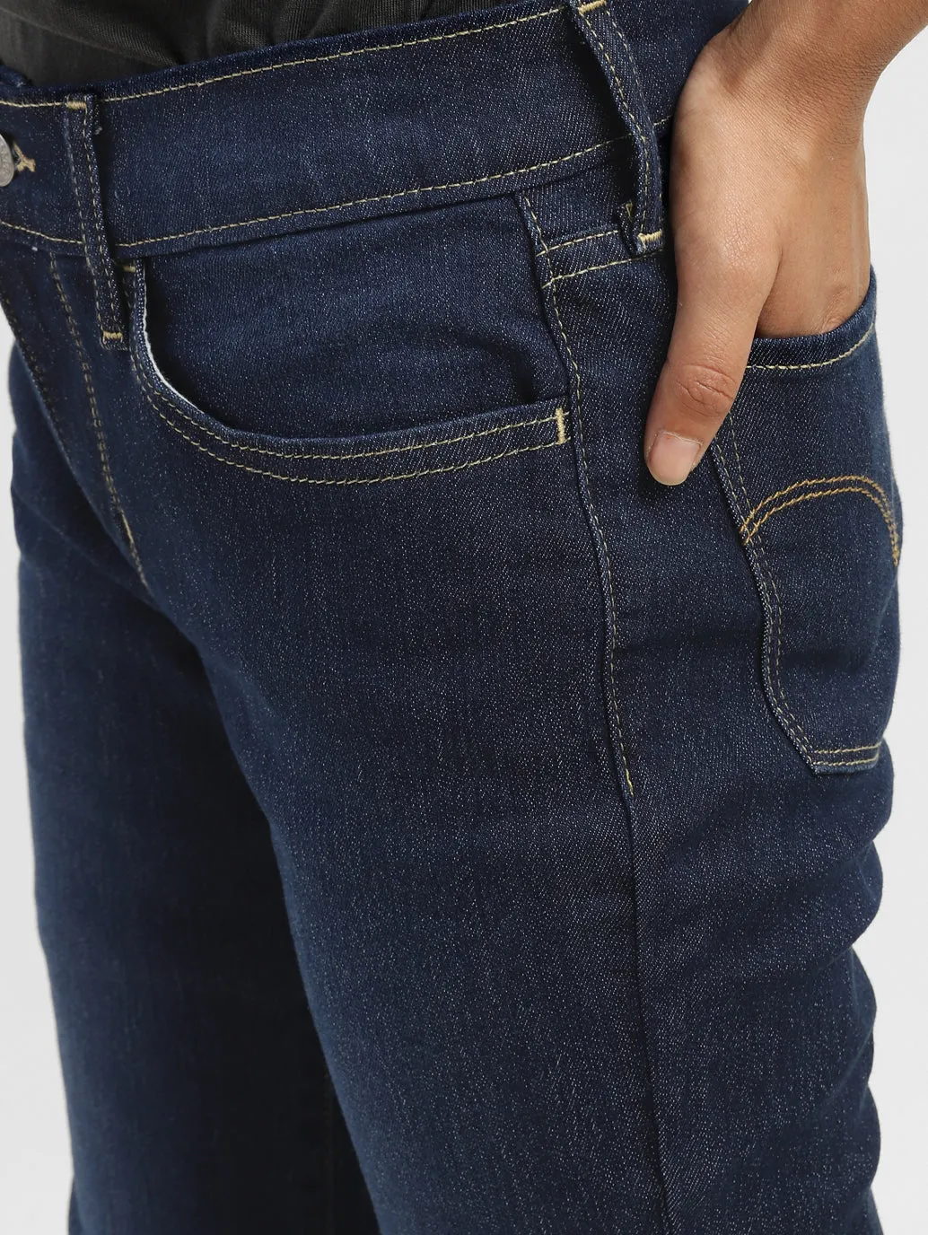 Women's 710 Blue Super Skinny Fit Mid Rise Jeans