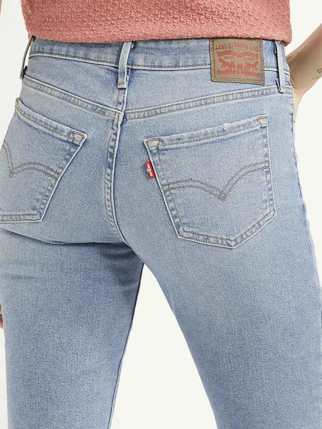Women's 711 Blue Skinny Fit Mid Rise Jeans