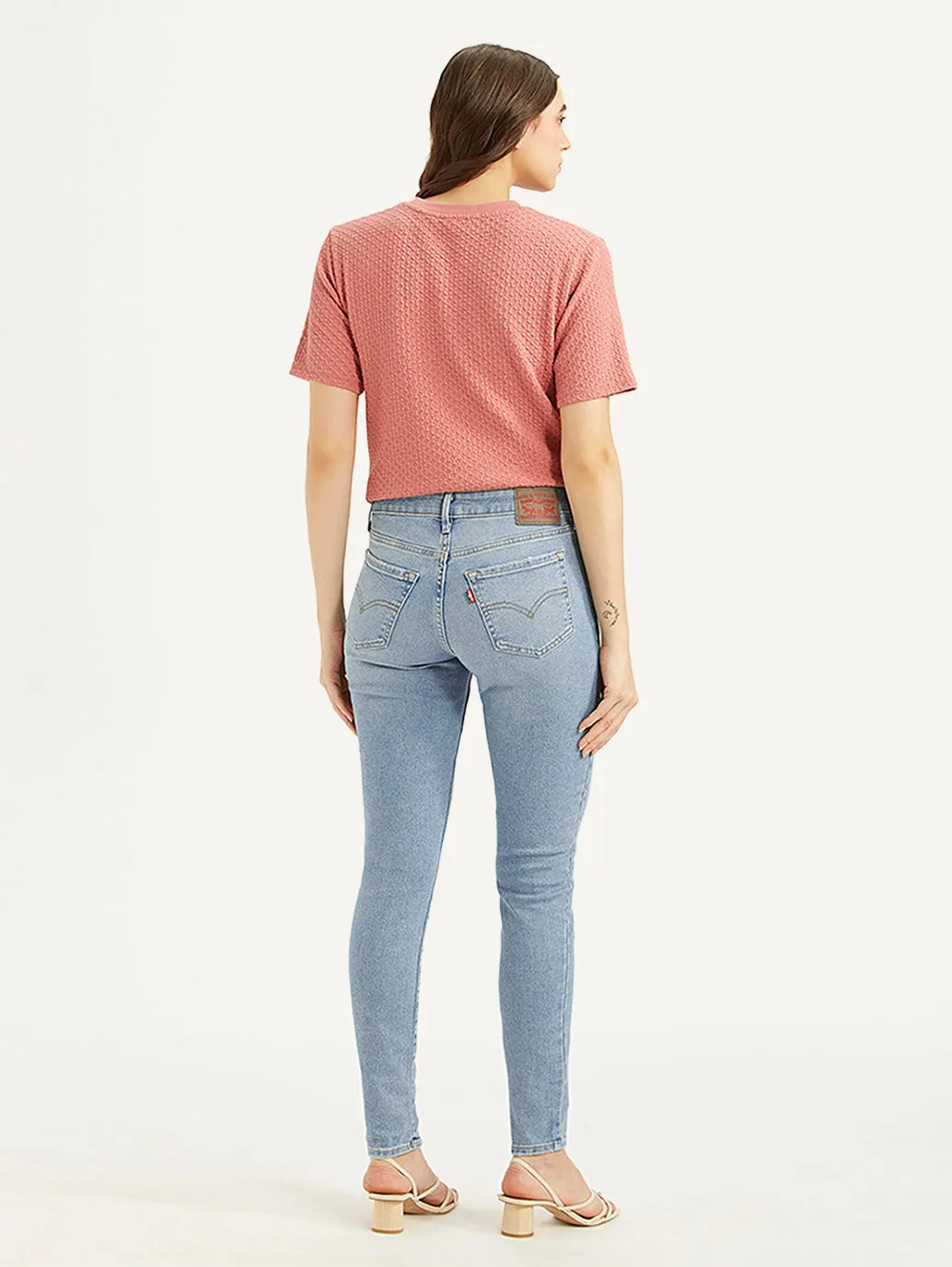 Women's 711 Blue Skinny Fit Mid Rise Jeans