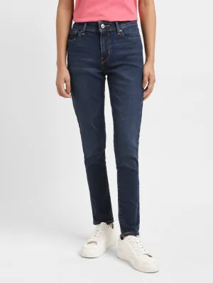 Women's 711 Blue Skinny Fit Mid Rise Jeans
