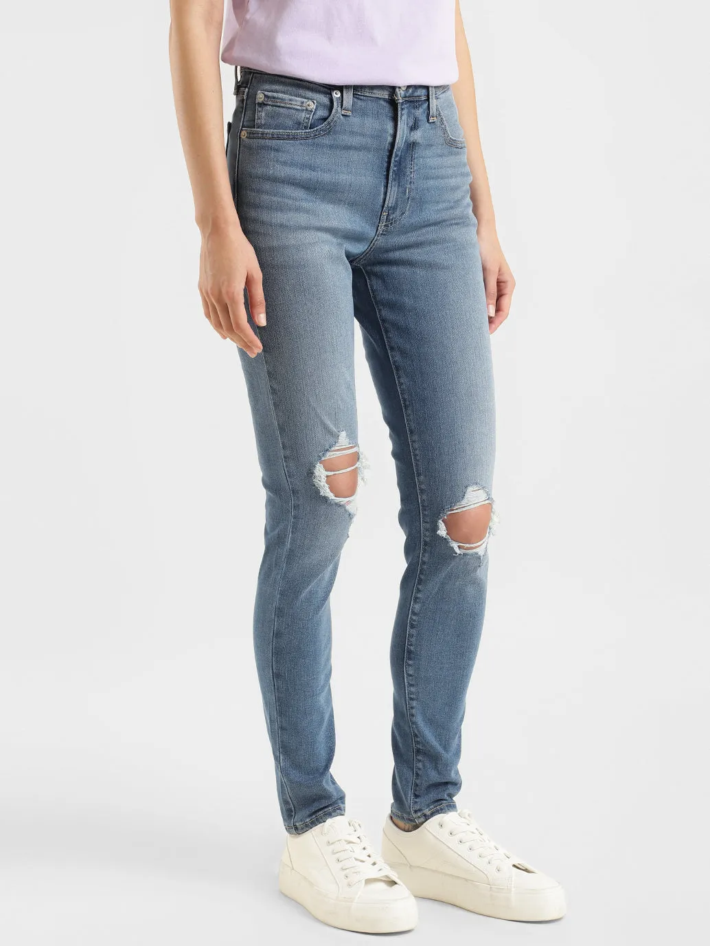 Women's 721 Blue Skinny Fit High Rise Jeans