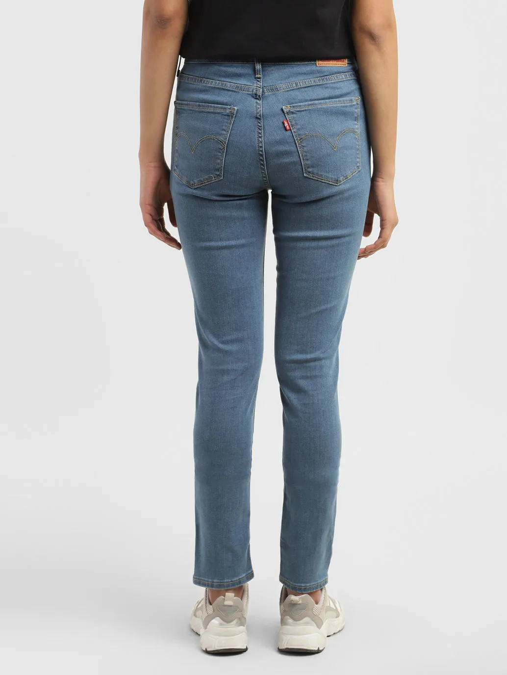 Women's 721 Blue Skinny Fit High Rise Jeans