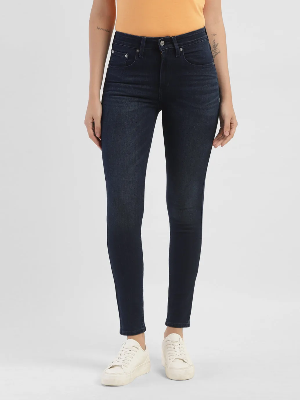Women's 721 Blue Skinny Fit High Rise Jeans