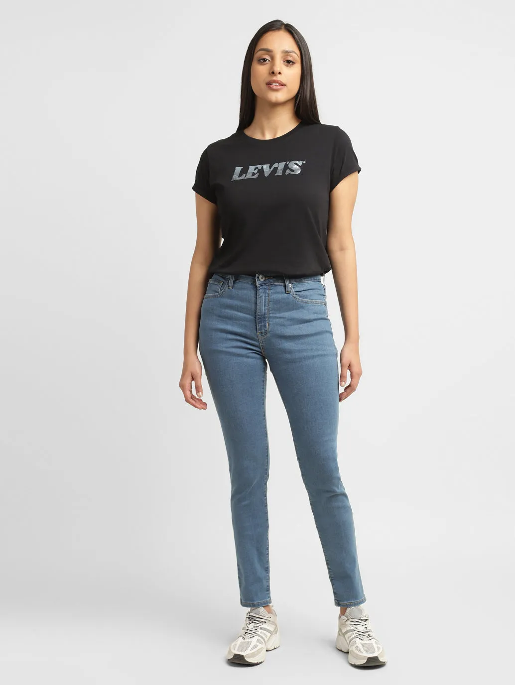 Women's 721 Blue Skinny Fit High Rise Jeans