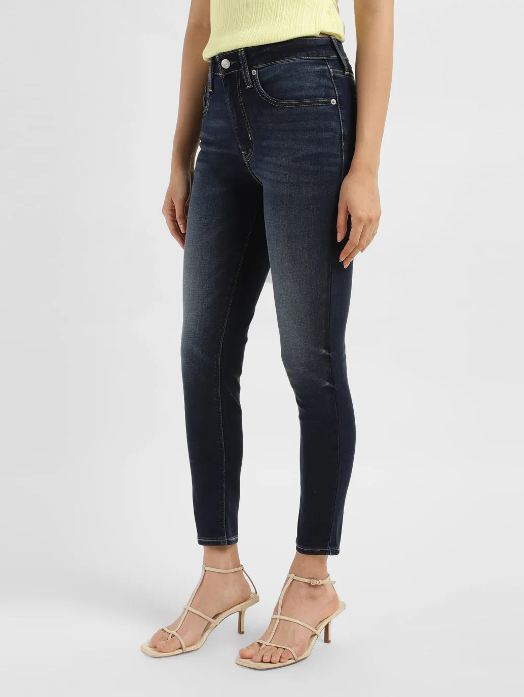 Women's 721 Blue Skinny Fit High Rise Jeans