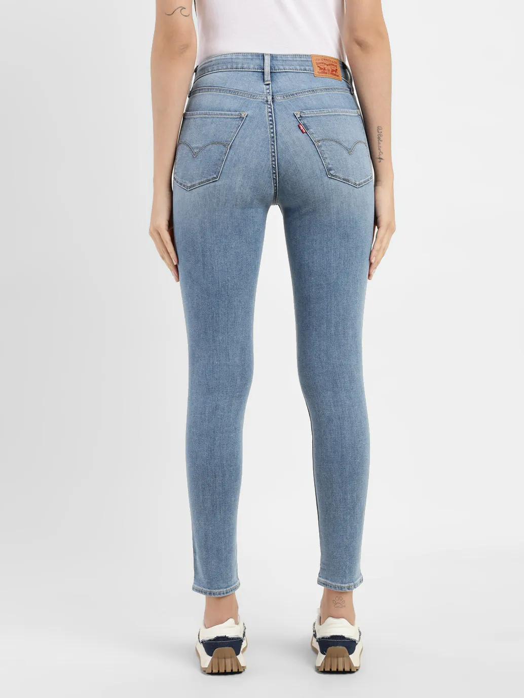 Women's 721 Blue Skinny Fit High Rise Jeans