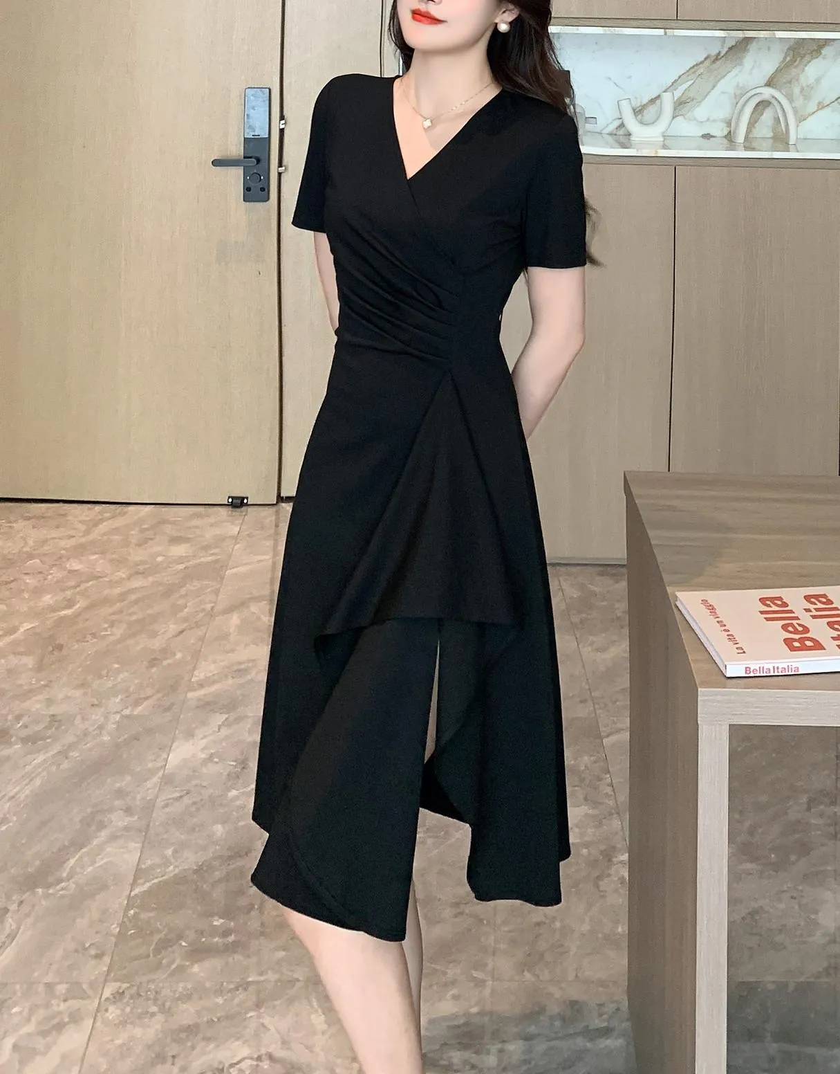 Women’s Chic Pleated Dress for a Flattering Silhouette