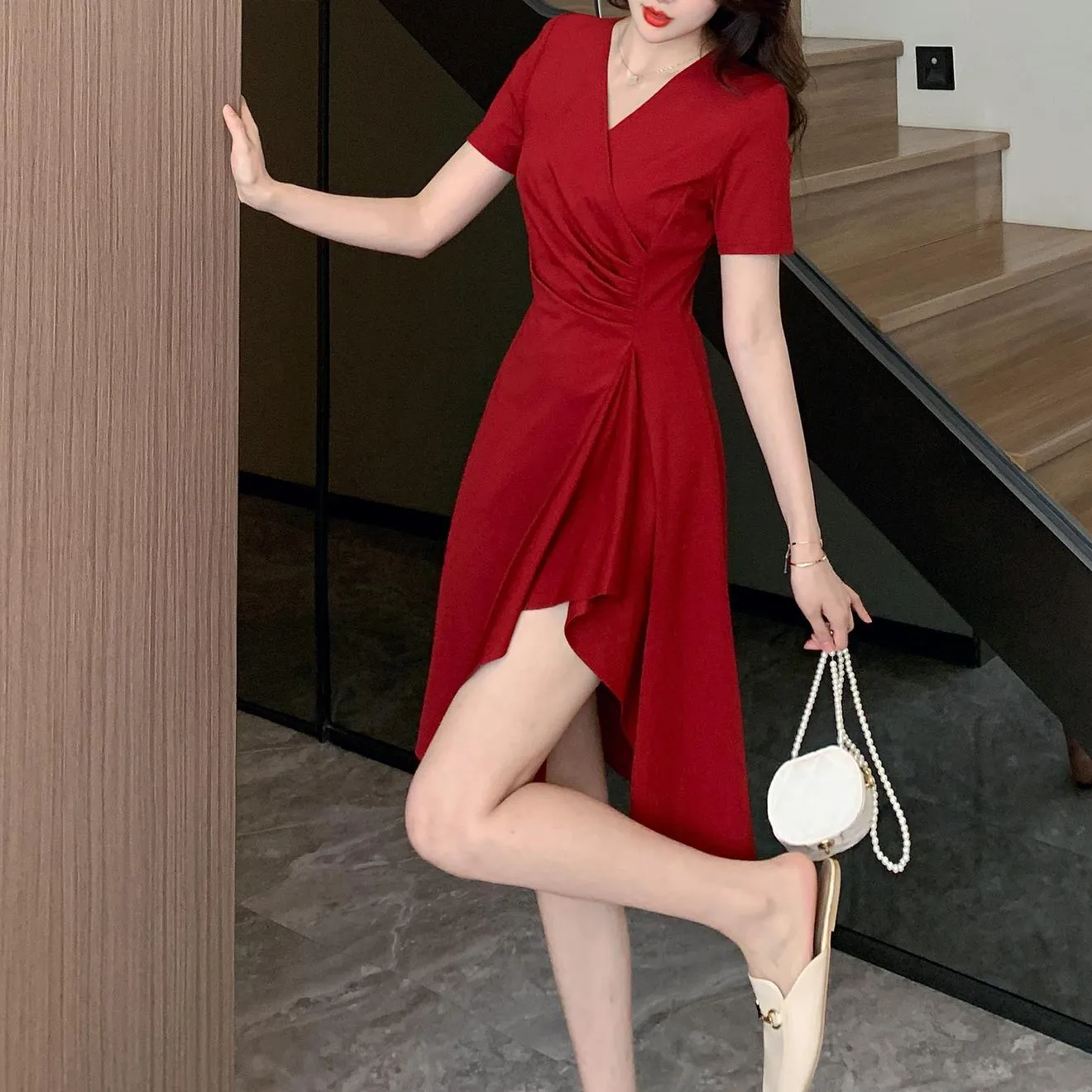 Women’s Chic Pleated Dress for a Flattering Silhouette