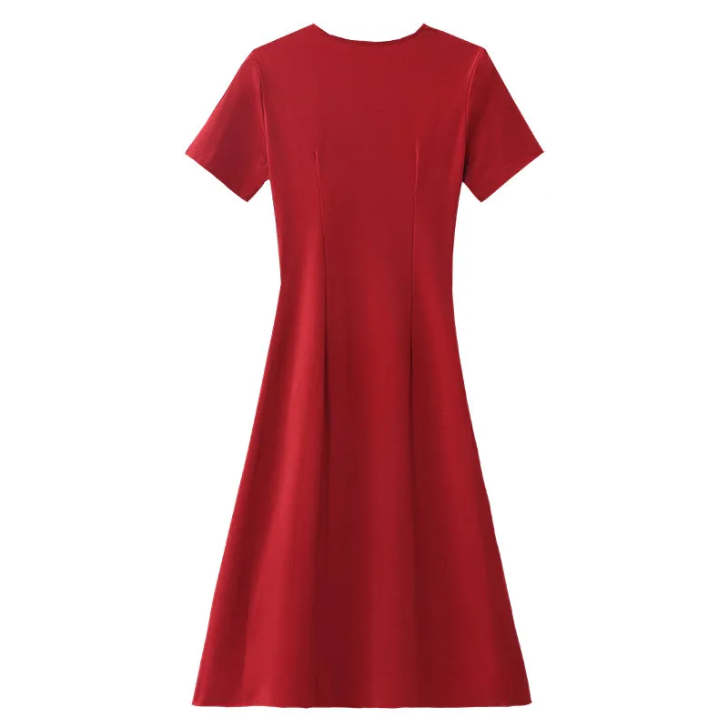 Women’s Chic Pleated Dress for a Flattering Silhouette