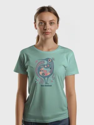 Womens New Zealand T Shirt - Floral Kiwi