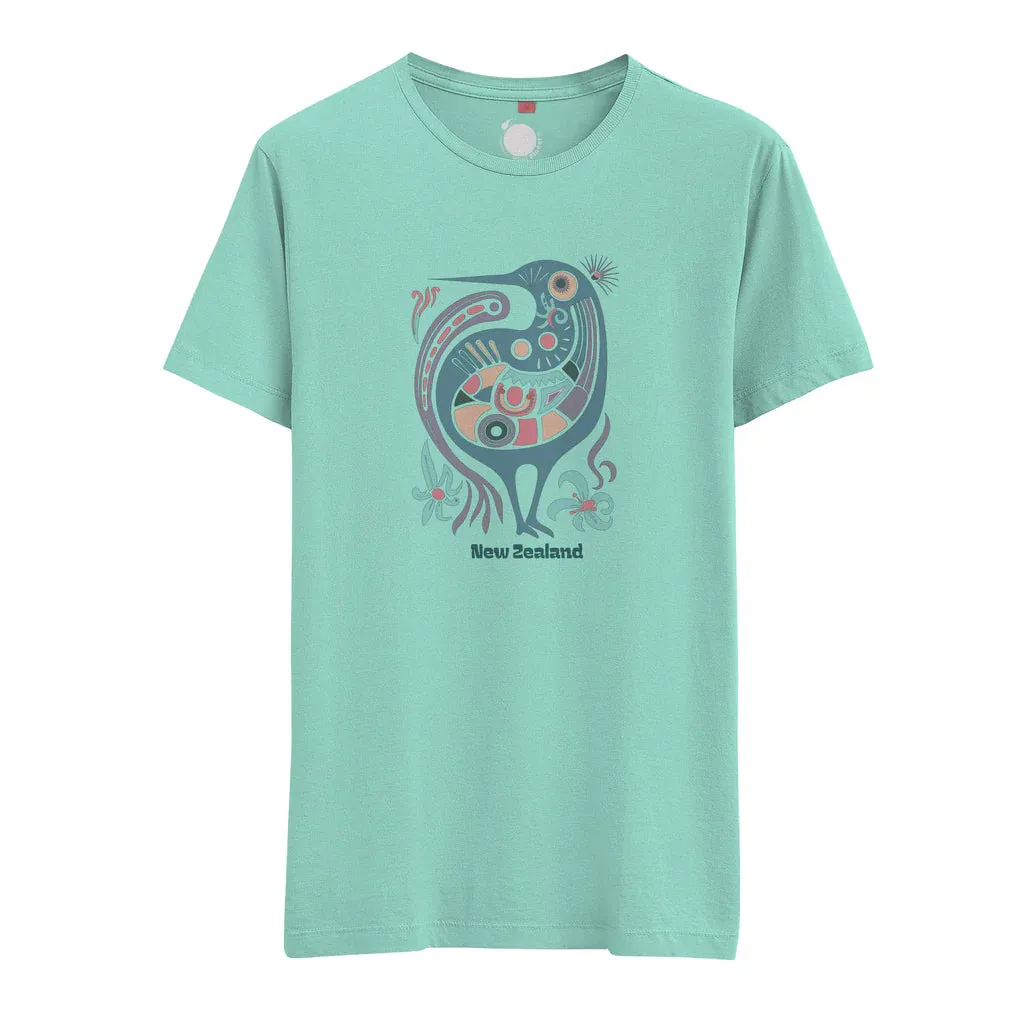 Womens New Zealand T Shirt - Floral Kiwi