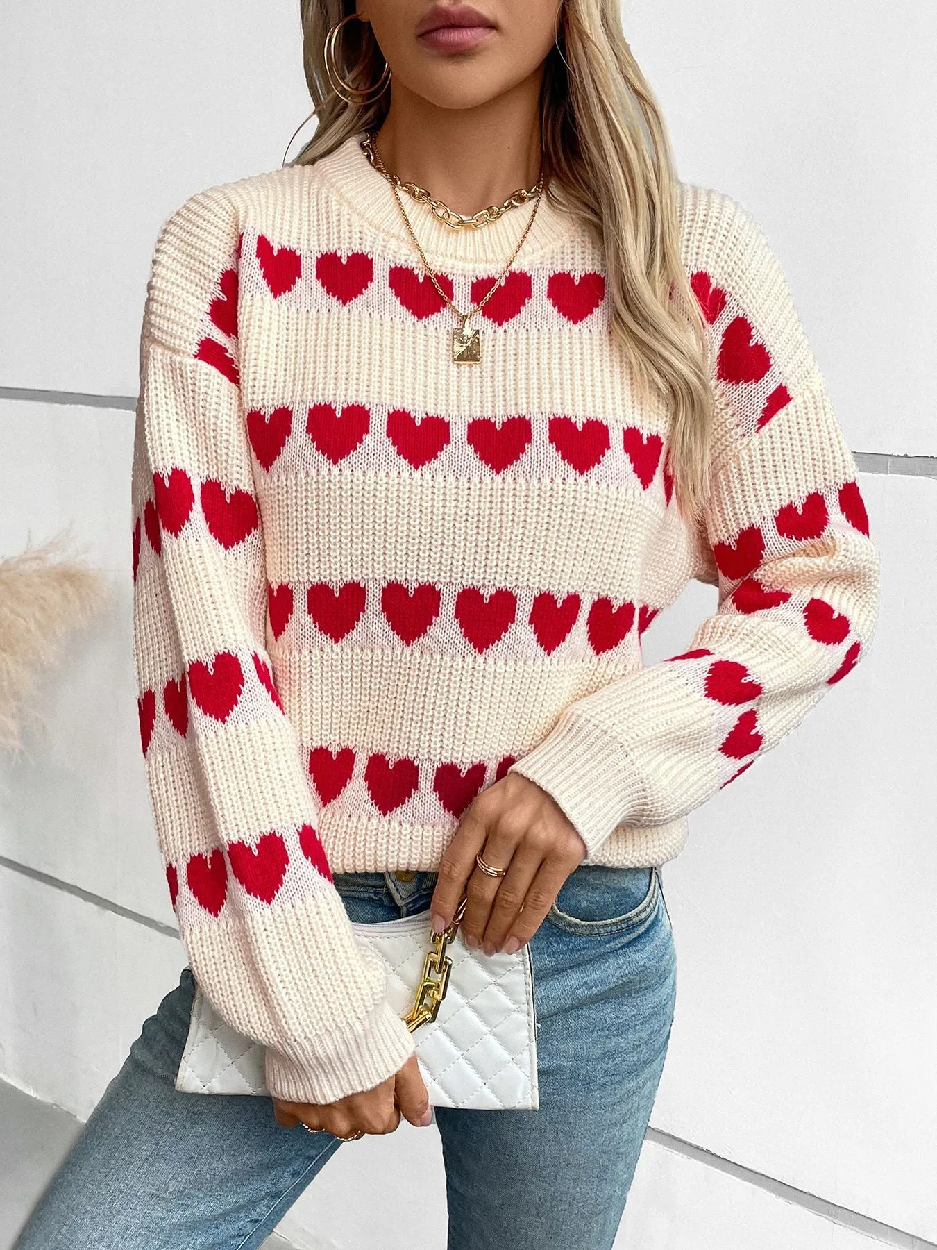 Women's Shrunken Crochet Jumper for a Stylish Look