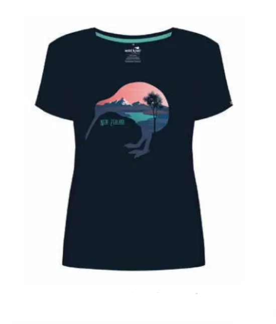 Womens T Shirt Kiwi Silhouette