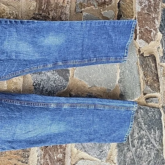 Womens THEORY Wide Straight Crop Denim Jeans Medium Wash Sz 4