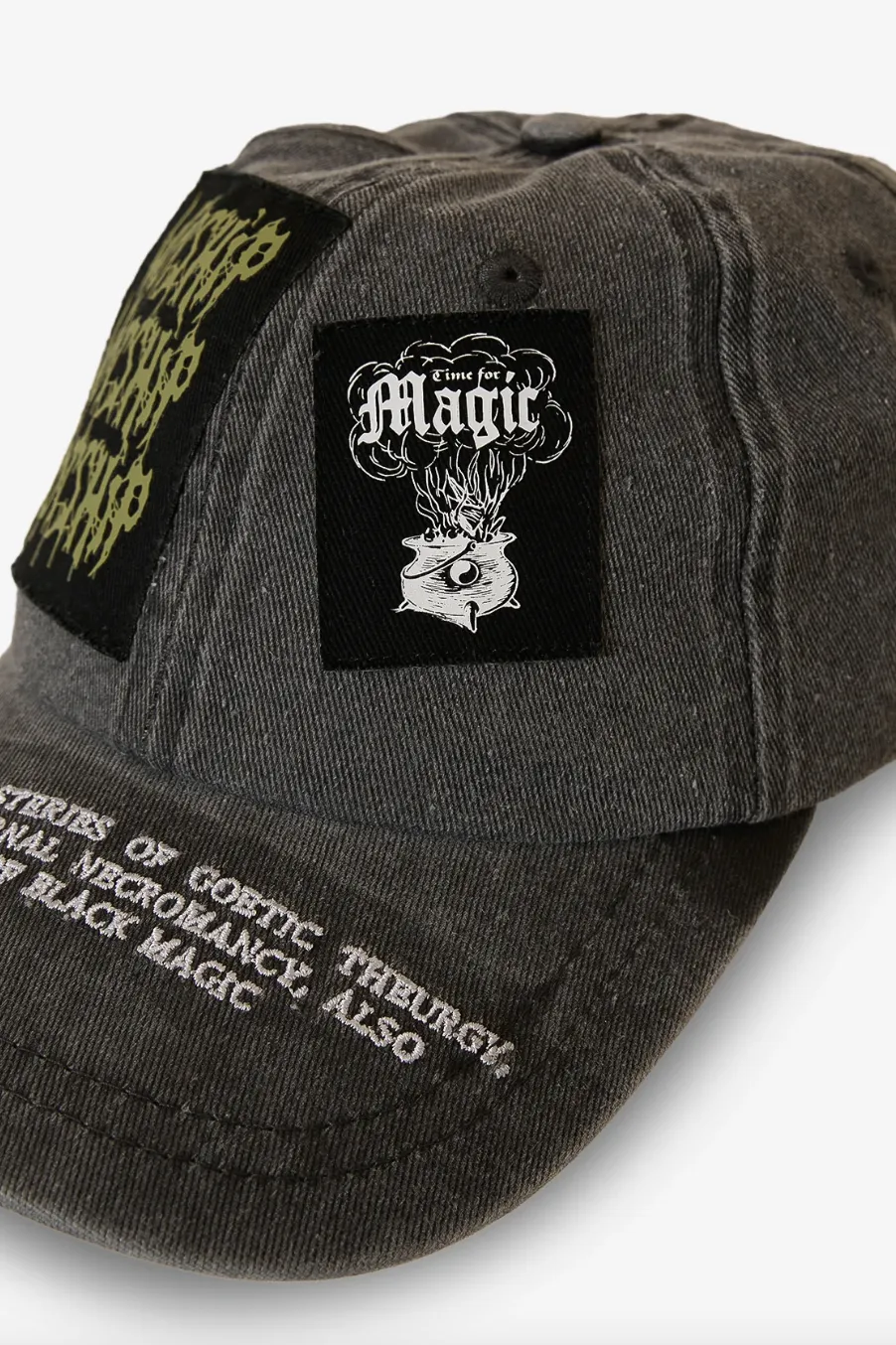 WORSHIP SUPPLIES POTION DAD HAT - ACID BLACK
