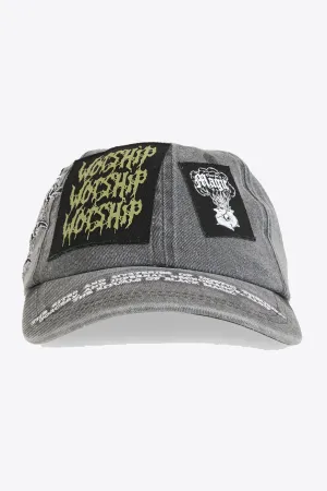 WORSHIP SUPPLIES POTION DAD HAT - ACID BLACK
