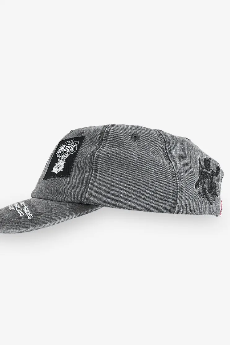 WORSHIP SUPPLIES POTION DAD HAT - ACID BLACK