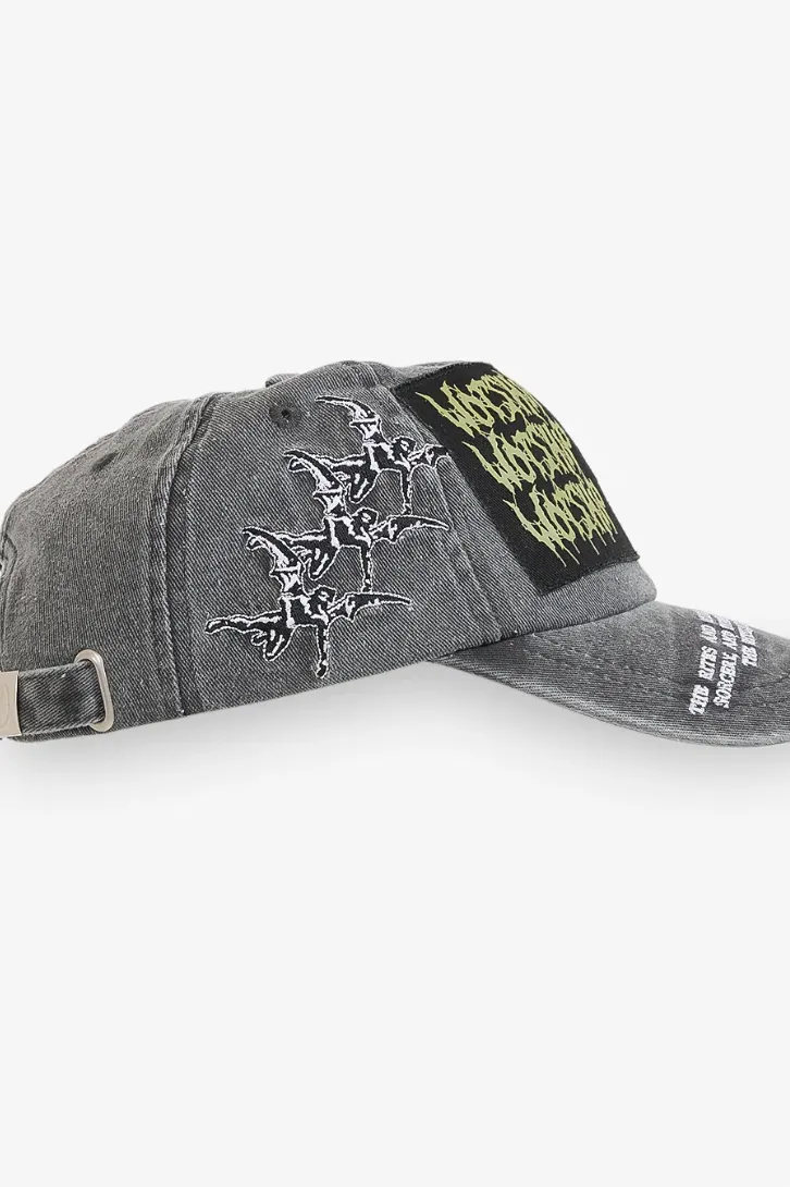 WORSHIP SUPPLIES POTION DAD HAT - ACID BLACK