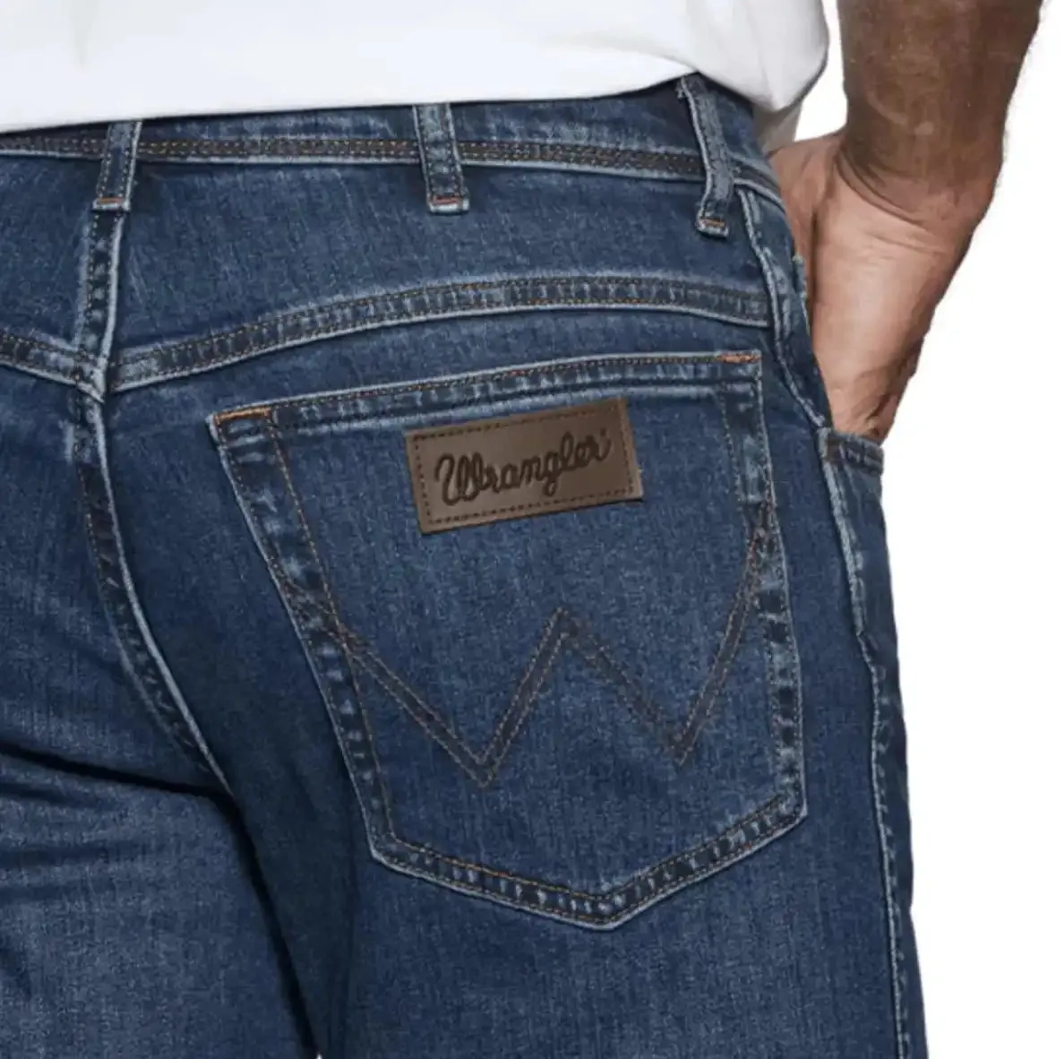 Wrangler Men's Jeans Texas 821 Authentic Straight Leg The Rock Blue