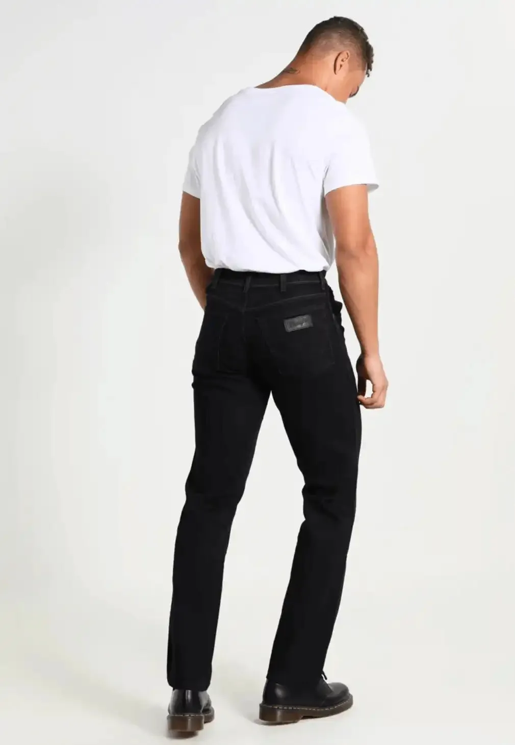 Wrangler Mens Texas Original Straight Leg Jeans Black