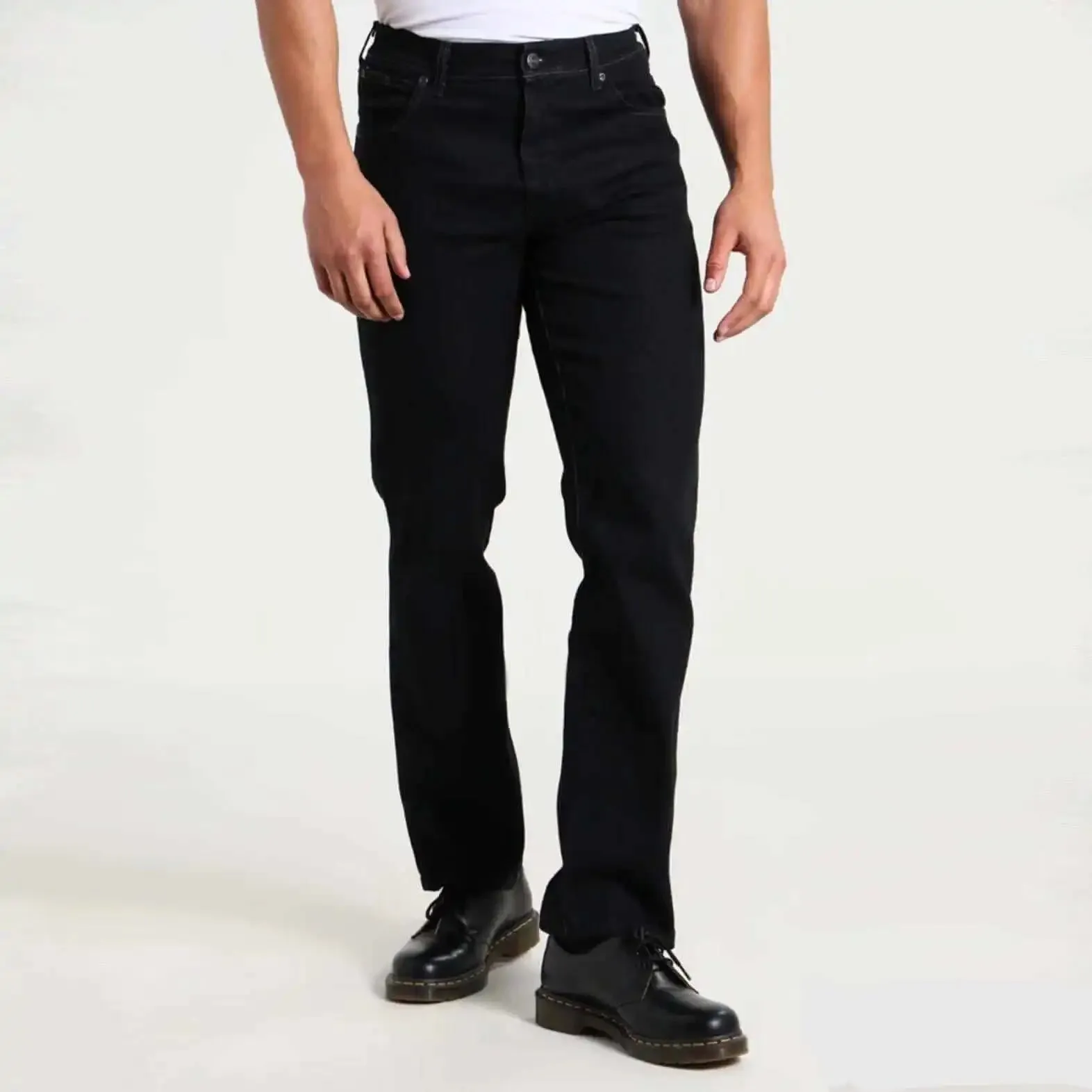 Wrangler Mens Texas Original Straight Leg Jeans Black