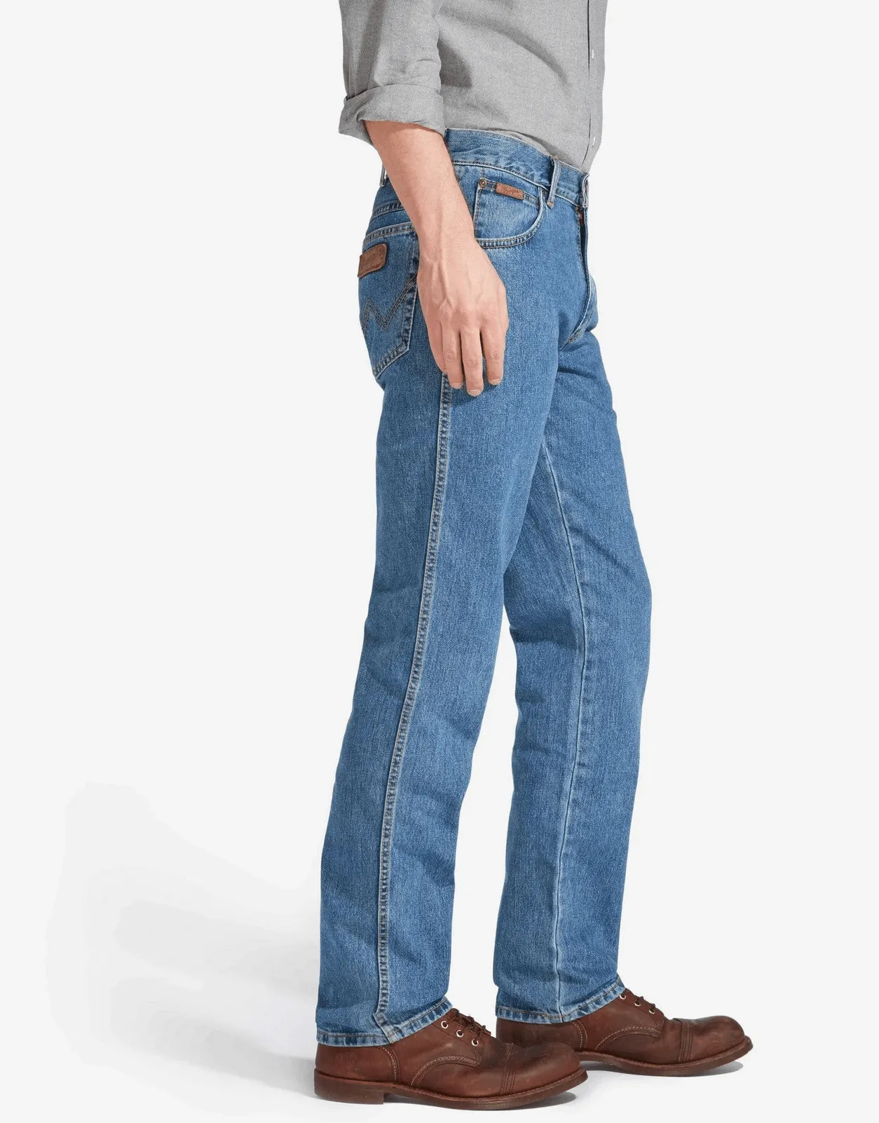 Wrangler Men's Texas Original Straight Leg Mens Jeans Stonewash