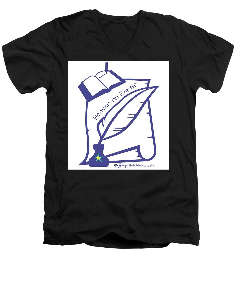 Writer Heaven On Earth - Men's V-Neck T-Shirt