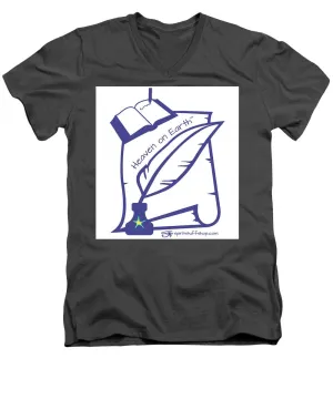 Writer Heaven On Earth - Men's V-Neck T-Shirt