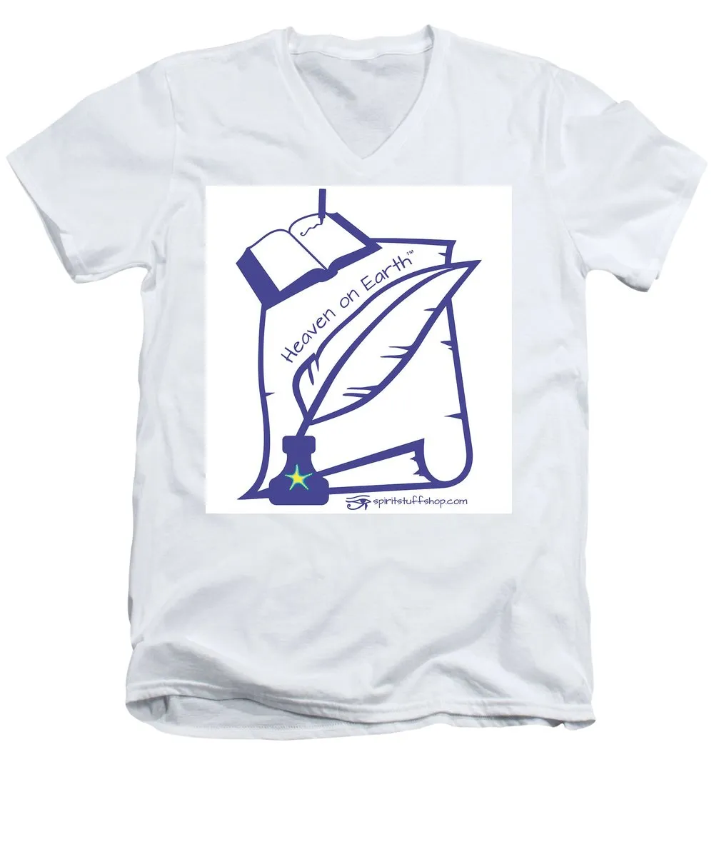 Writer Heaven On Earth - Men's V-Neck T-Shirt