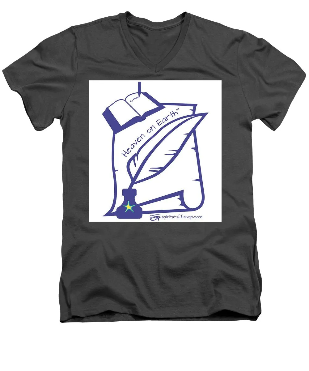 Writer Heaven On Earth - Men's V-Neck T-Shirt