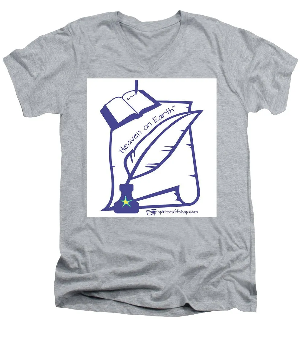 Writer Heaven On Earth - Men's V-Neck T-Shirt