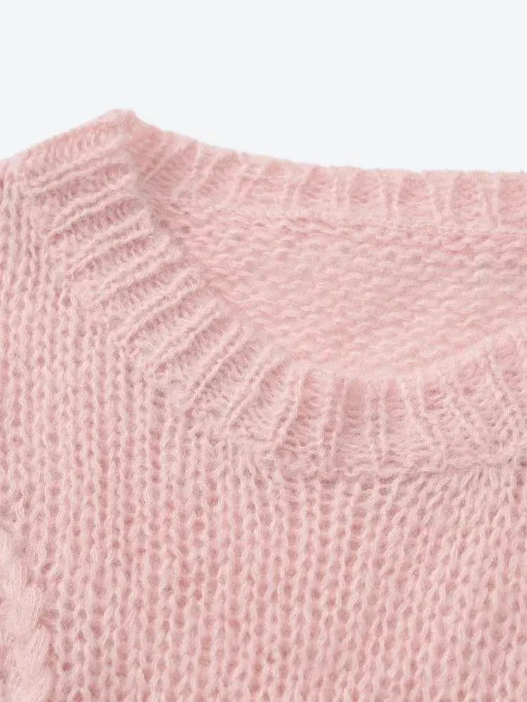 Y2K Casual Knitted Sweater