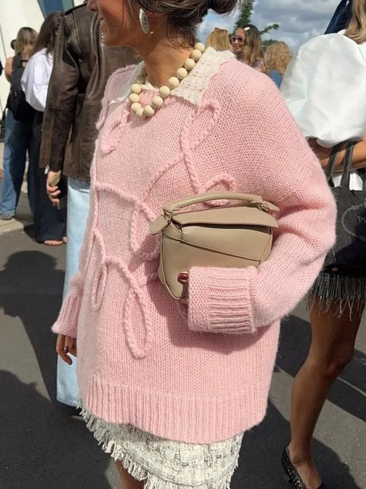 Y2K Casual Knitted Sweater