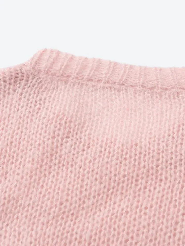 Y2K Casual Knitted Sweater