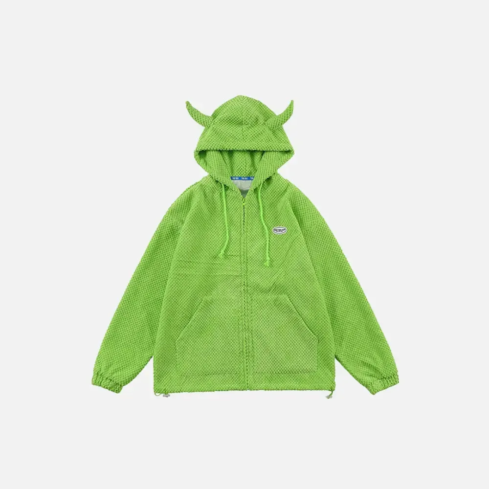 Y2K Demon Horns Hoodies for a Bold Fashion Statement