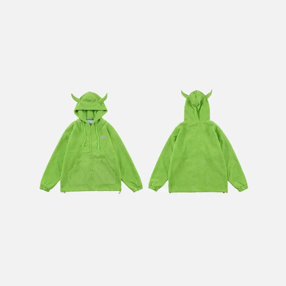 Y2K Demon Horns Hoodies for a Bold Fashion Statement
