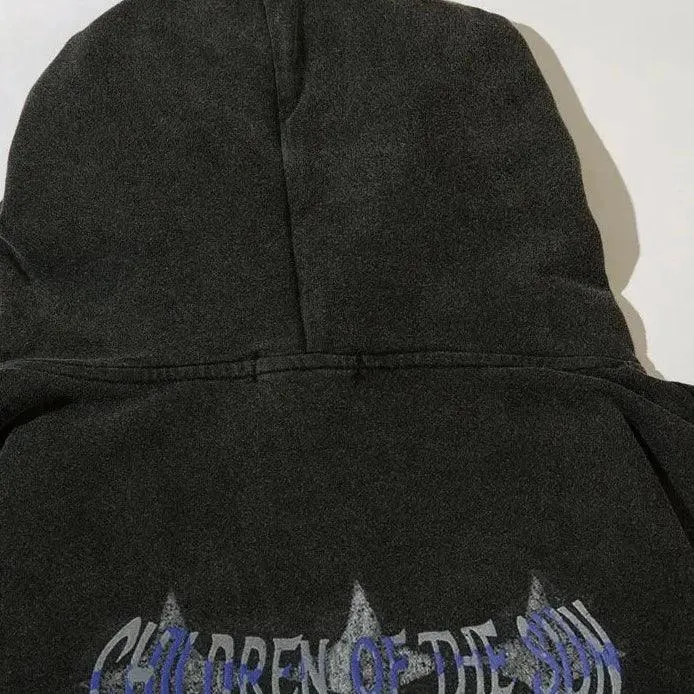 Y2K Mirror Reflection Oversize Hoodie