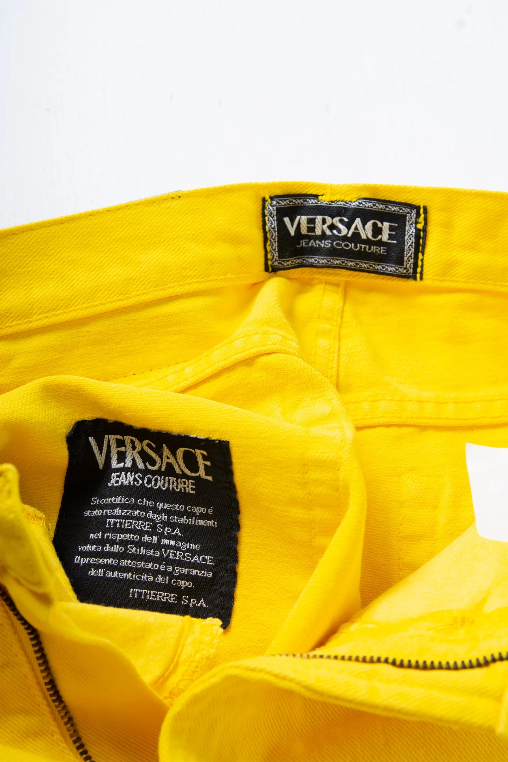 Yellow High Waisted Jeans