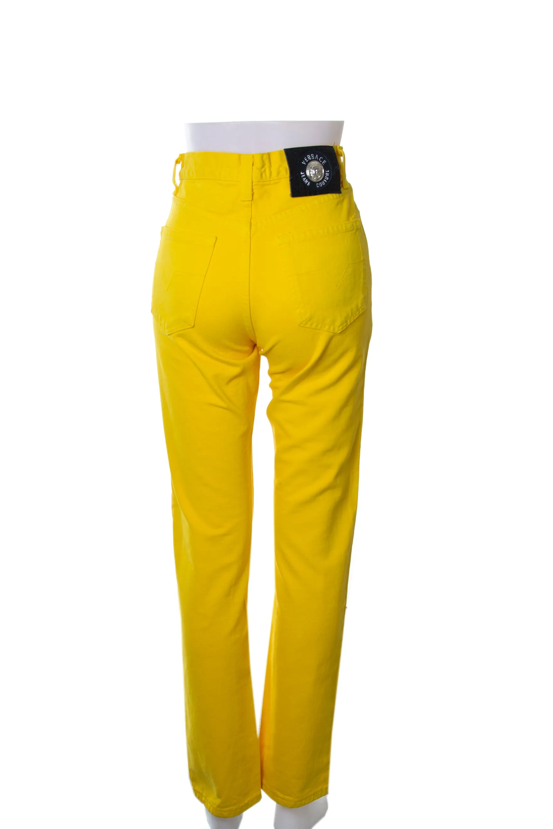 Yellow High Waisted Jeans