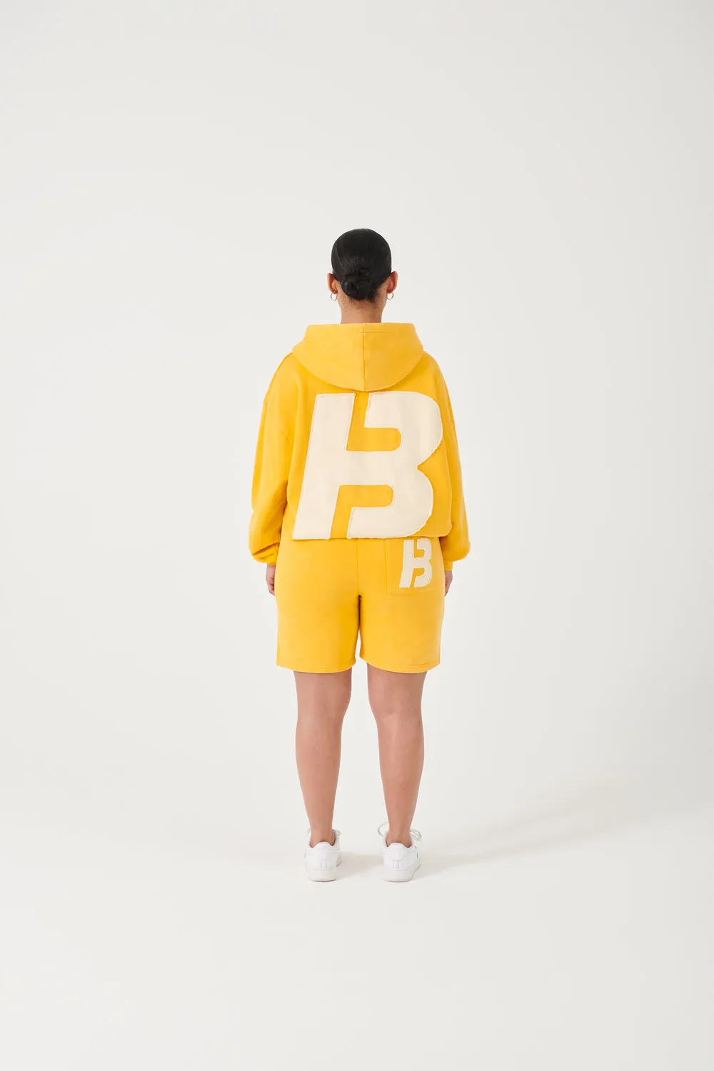 YELLOW STONE WASHED HOODIE