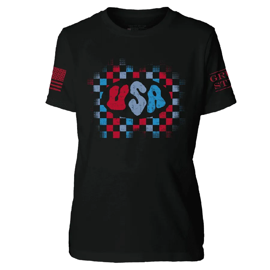 Youth USA T-Shirt - Black