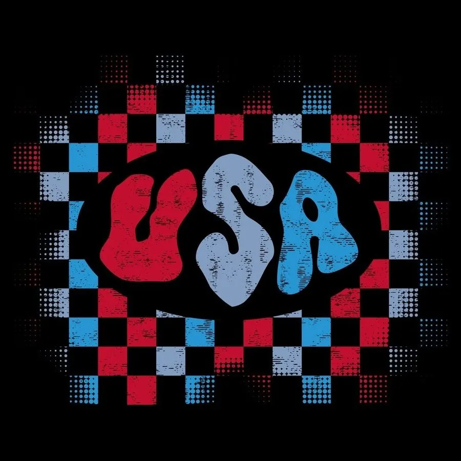 Youth USA T-Shirt - Black