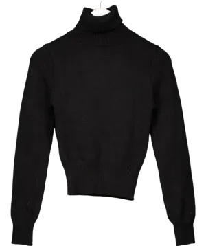 ZARA Black Roll Neck Knit Jumper UK XS/S