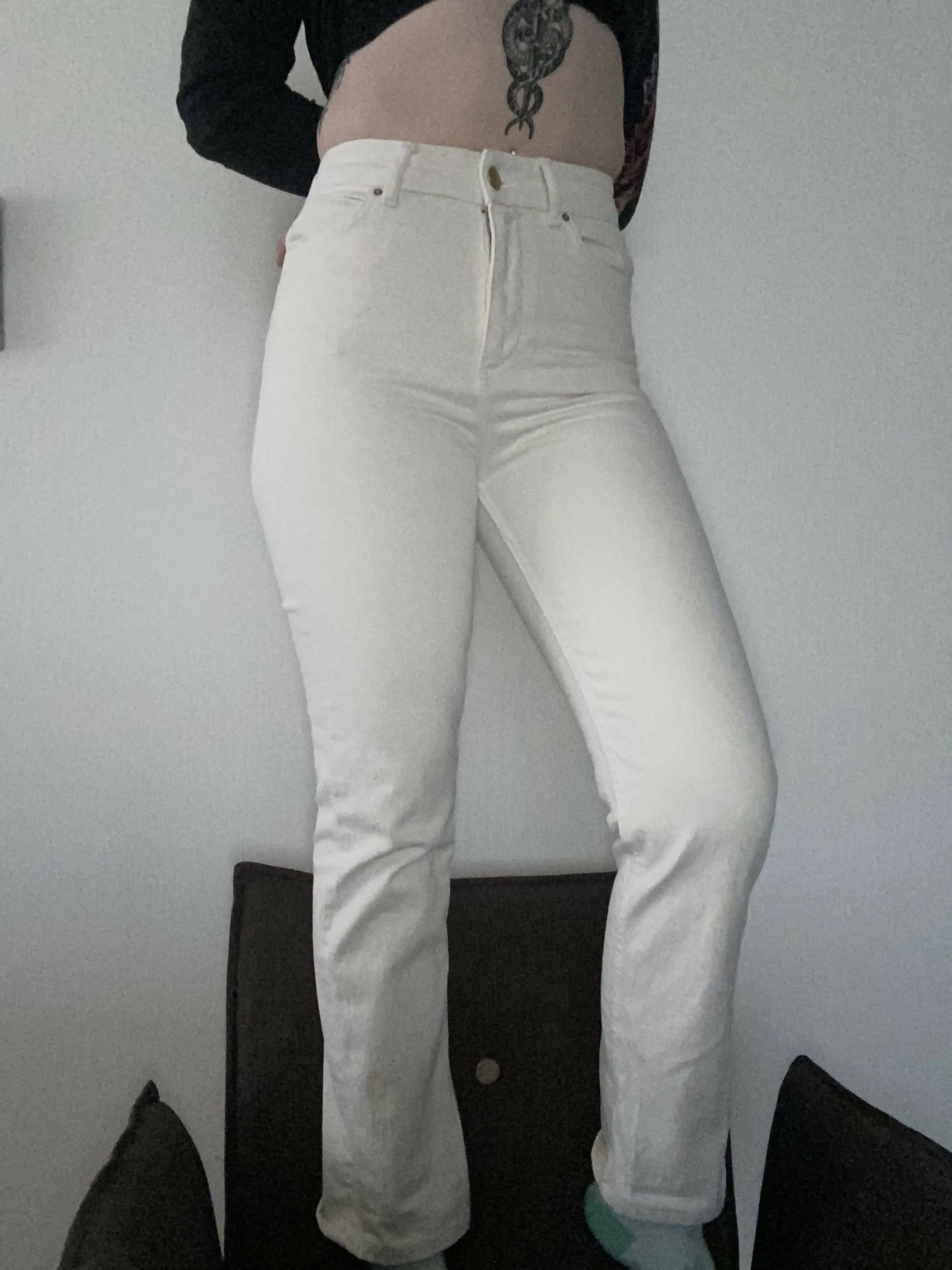 Zara High Waist straight leg Jeans