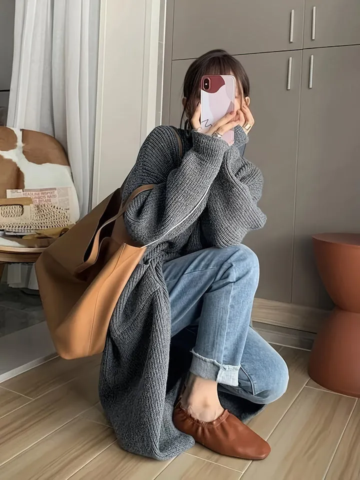 Zendy long oversized cardigan